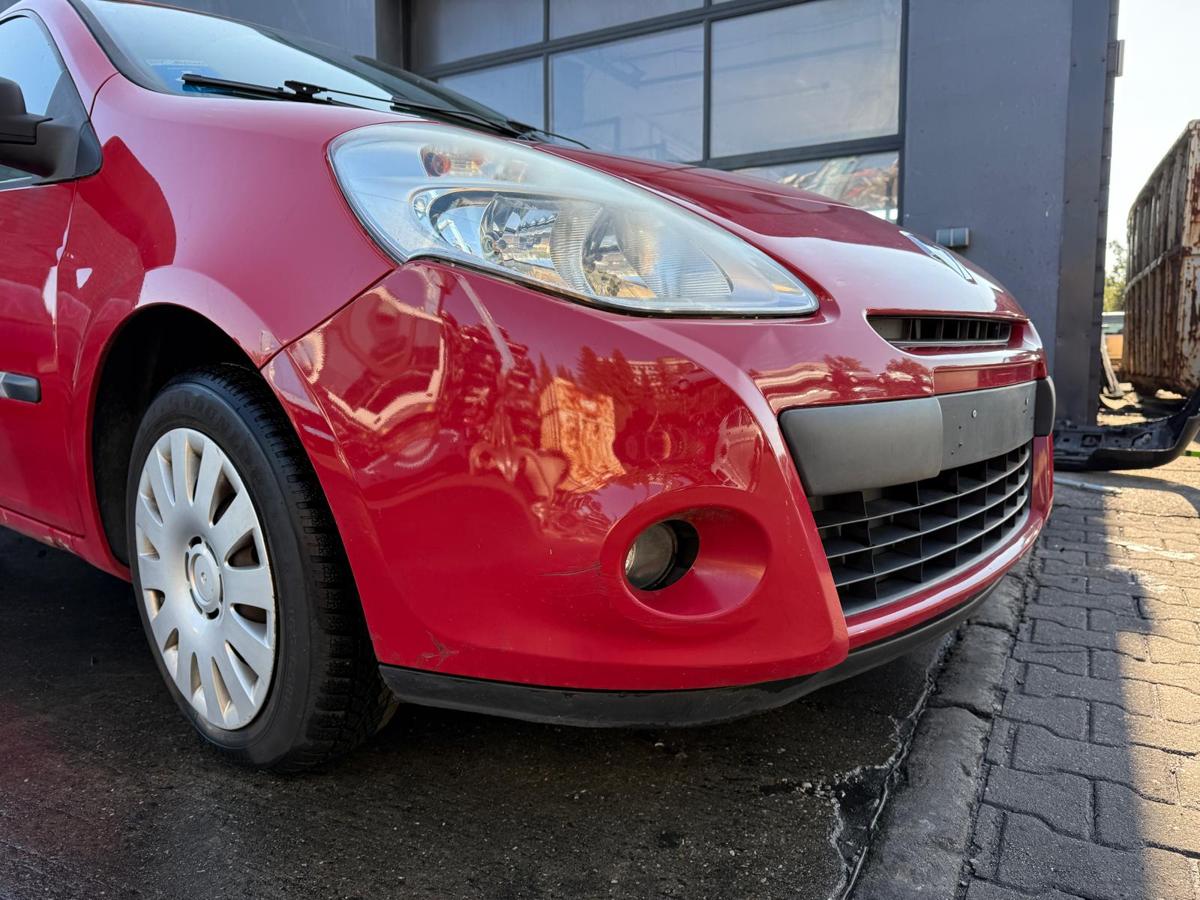 Renault Clio 3 original Stoßstange Stoßfänger vorn OV727 Rot Facelift BJ09